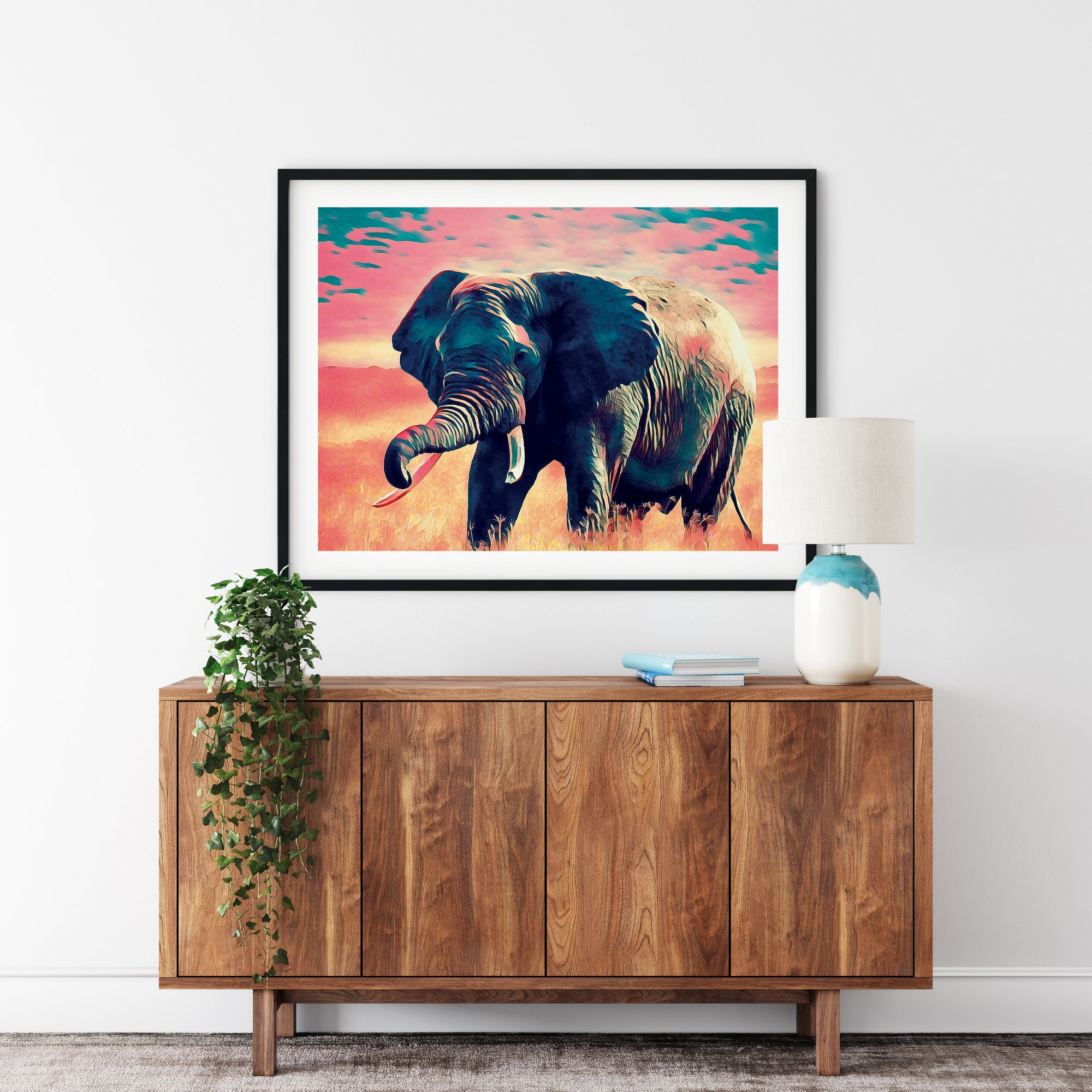 African Elephant Digital Art Print