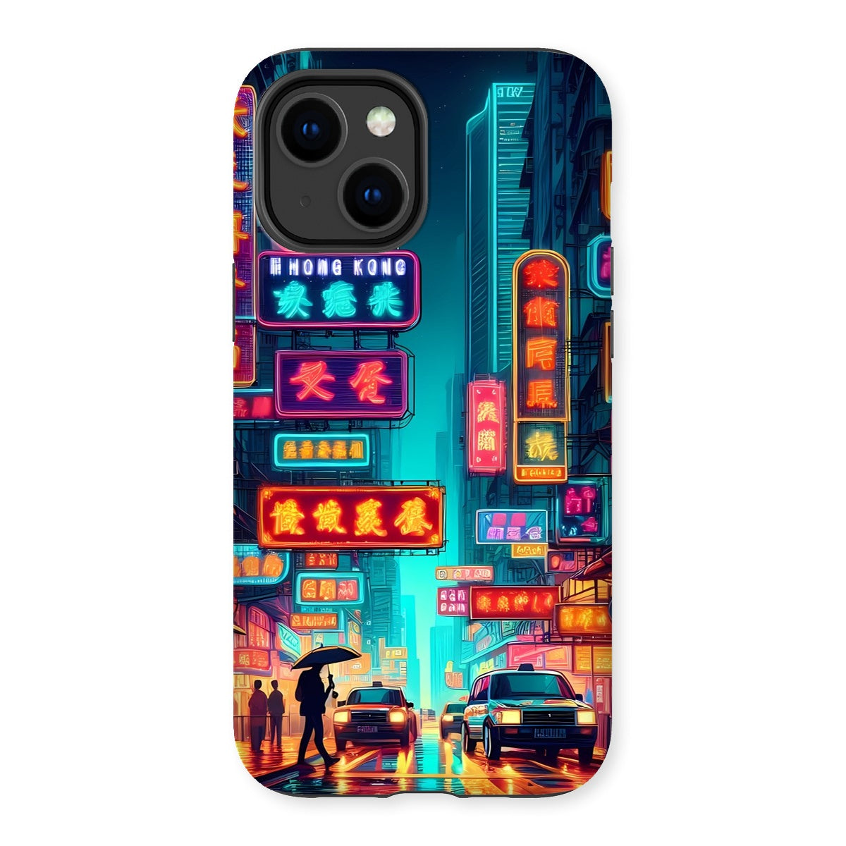 Hong Kong Night Time Neon Tough Phone Case