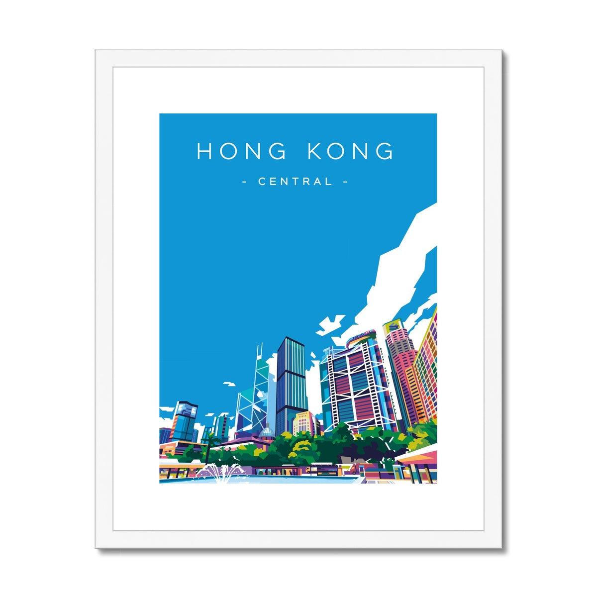 Hong Kong Travel - Central Framed & Mounted Print