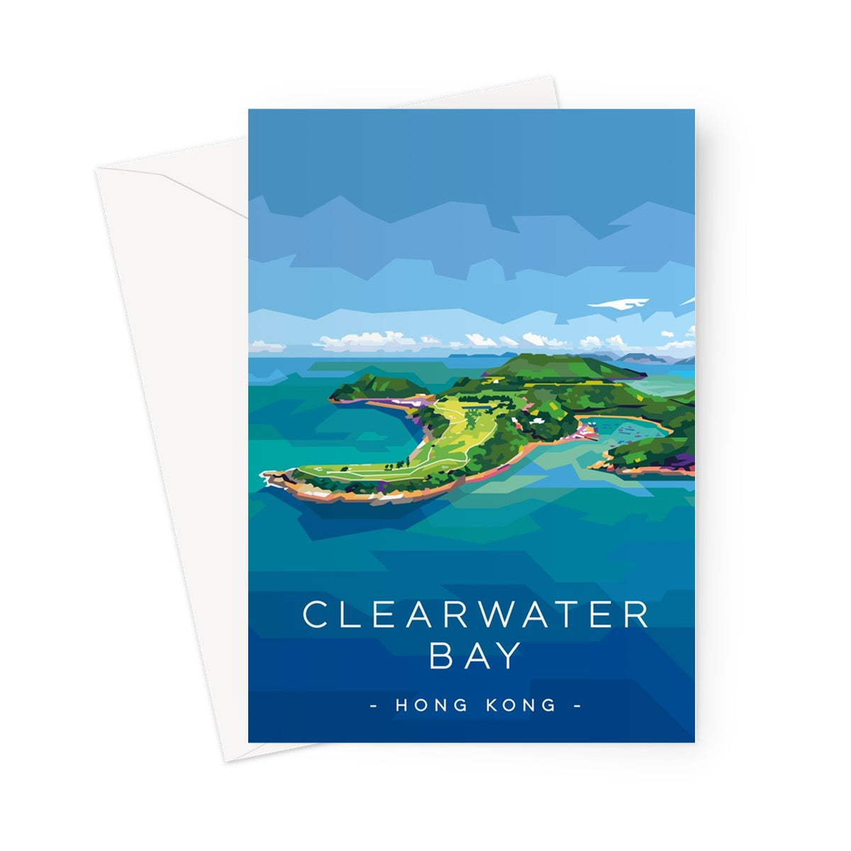 Hong Kong Travel - Clearwater Bay Greeting Card