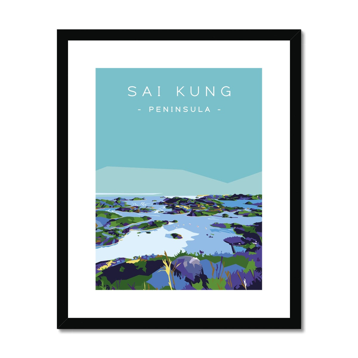 Hong Kong Travel - Sai Kung Peninsula Framed & Mounted Print
