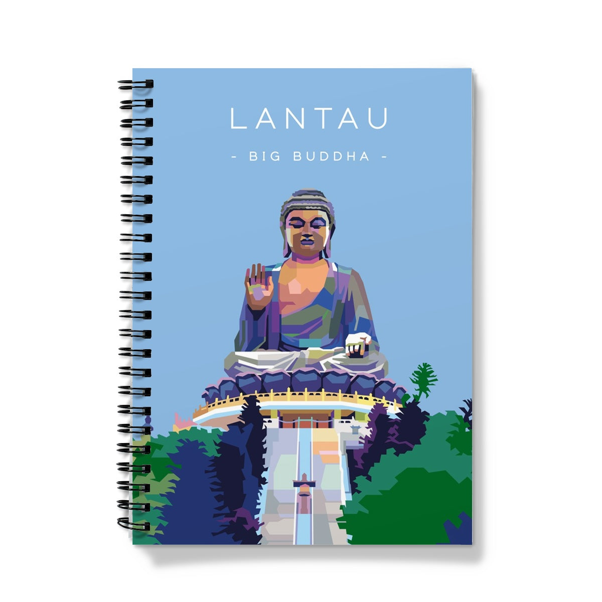 Hong Kong Travel - Lantau Big Buddha Notebook