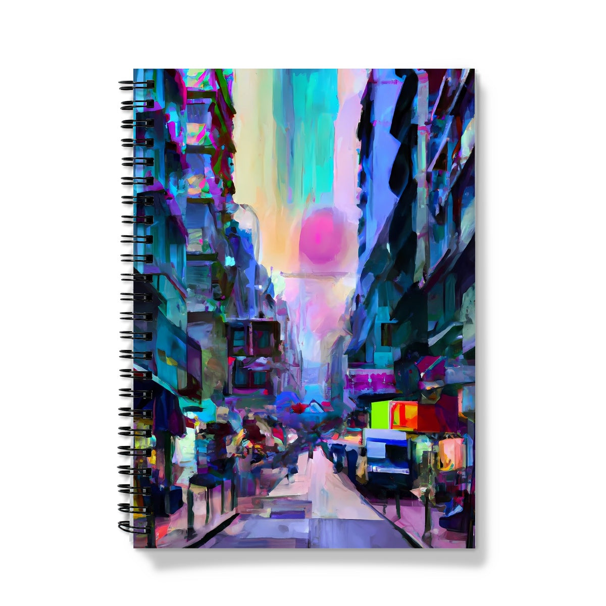 Hong Kong Impressions - Street Scene (2) Notebook