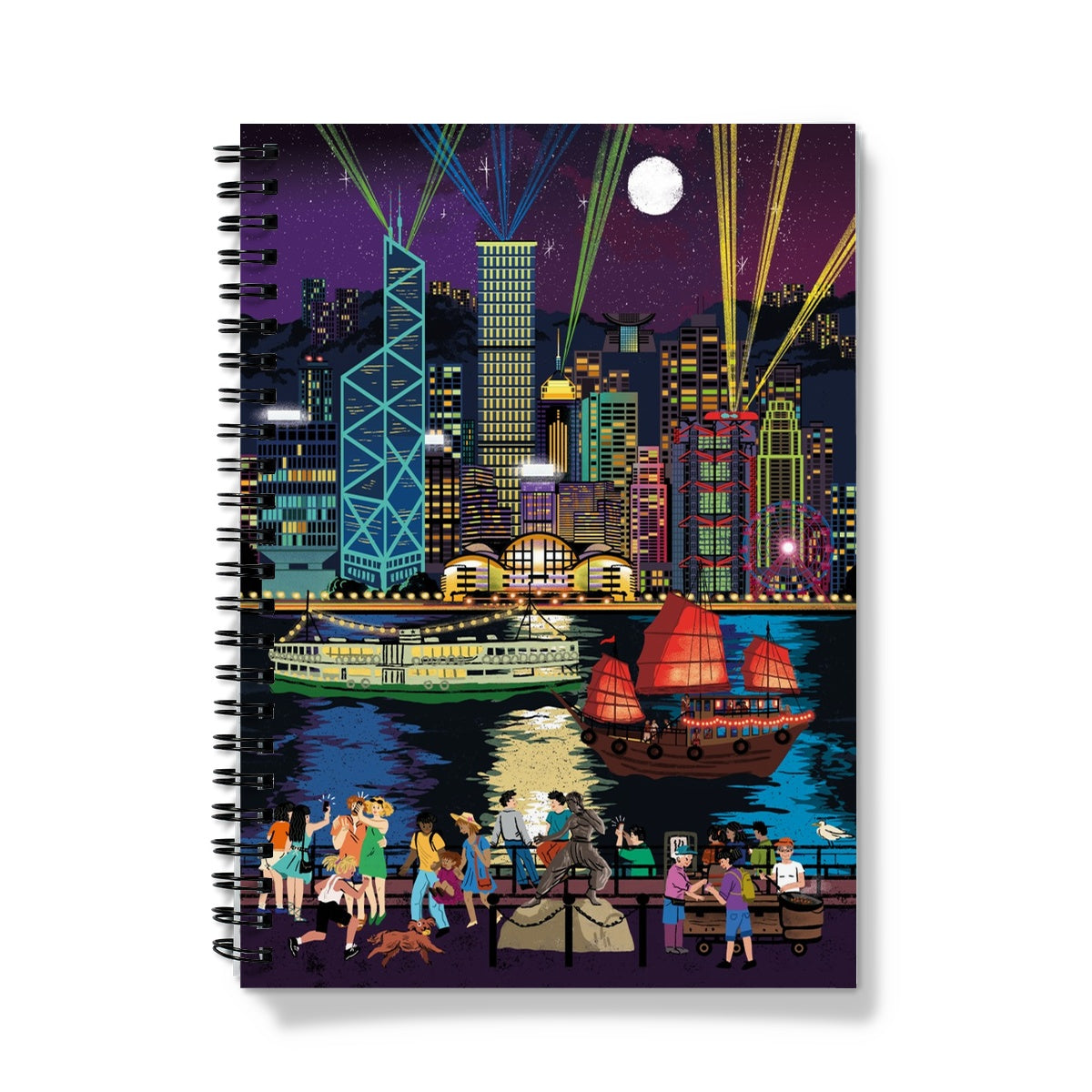 Fantasy Cityscapes - Hong Kong From the Harbour Notebook