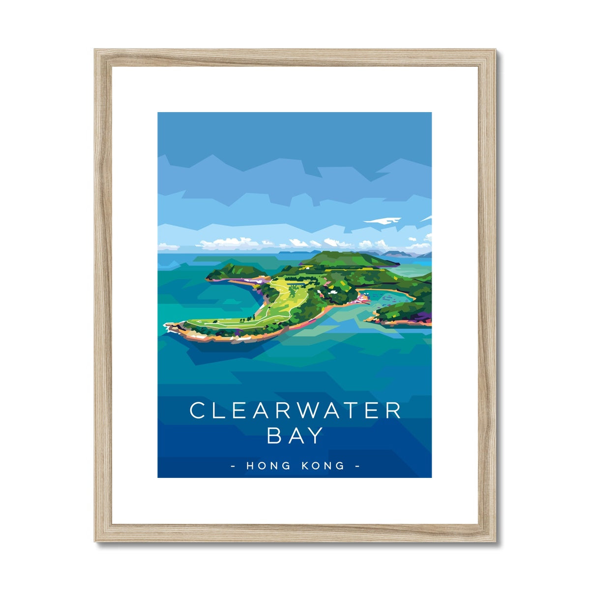 Hong Kong Travel - Clearwater Bay Framed & Mounted Print