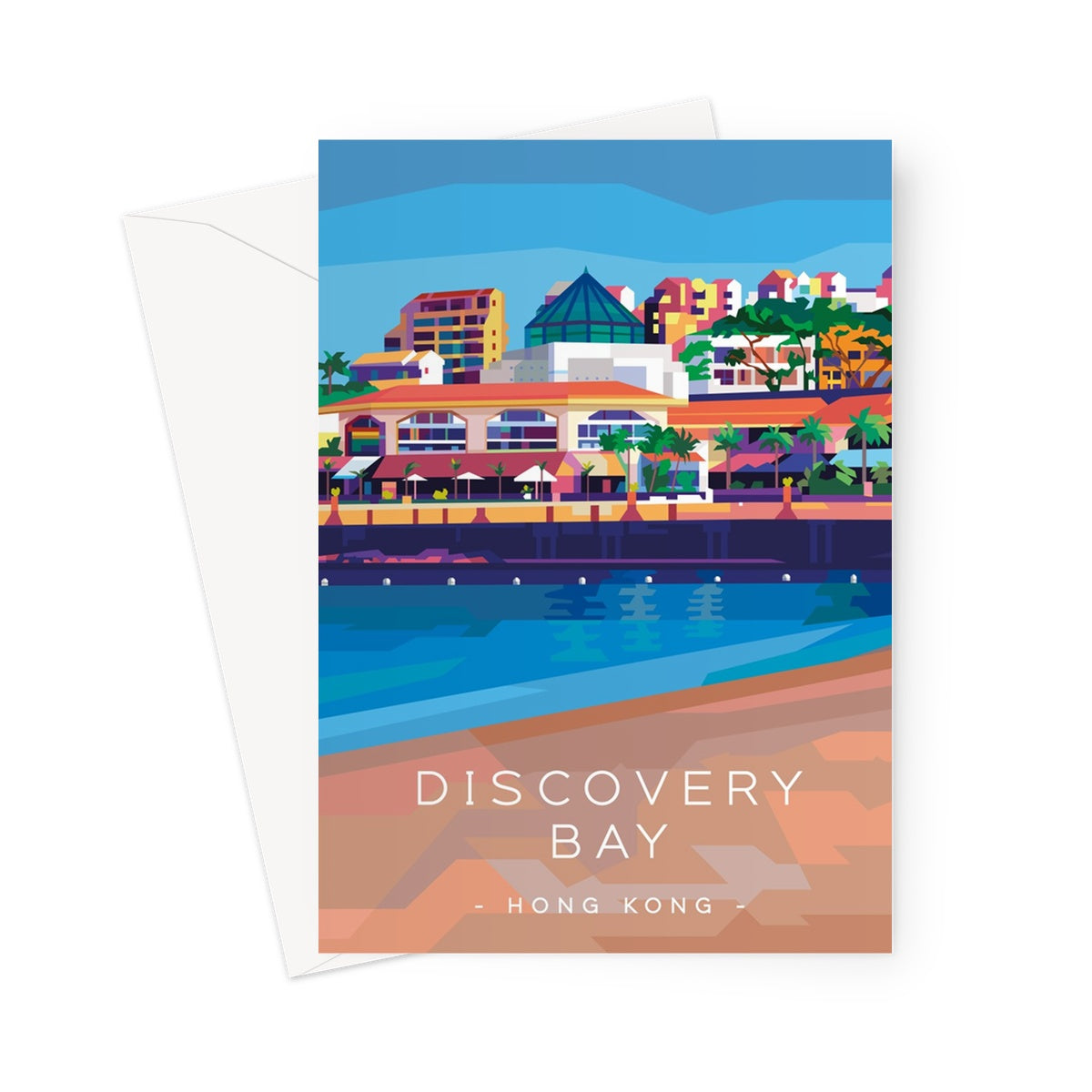 Hong Kong Travel - Discovery Bay Greeting Card