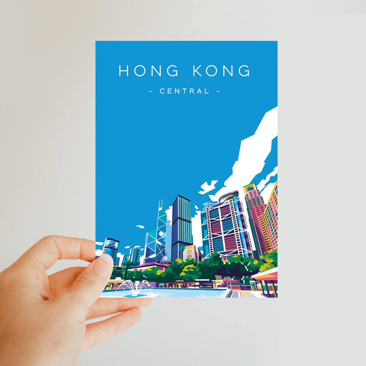 Hong Kong Travel - Central Classic Postcard