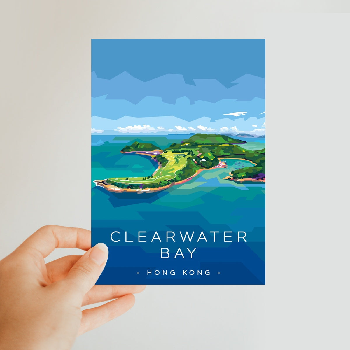Hong Kong Travel - Clearwater Bay Classic Postcard