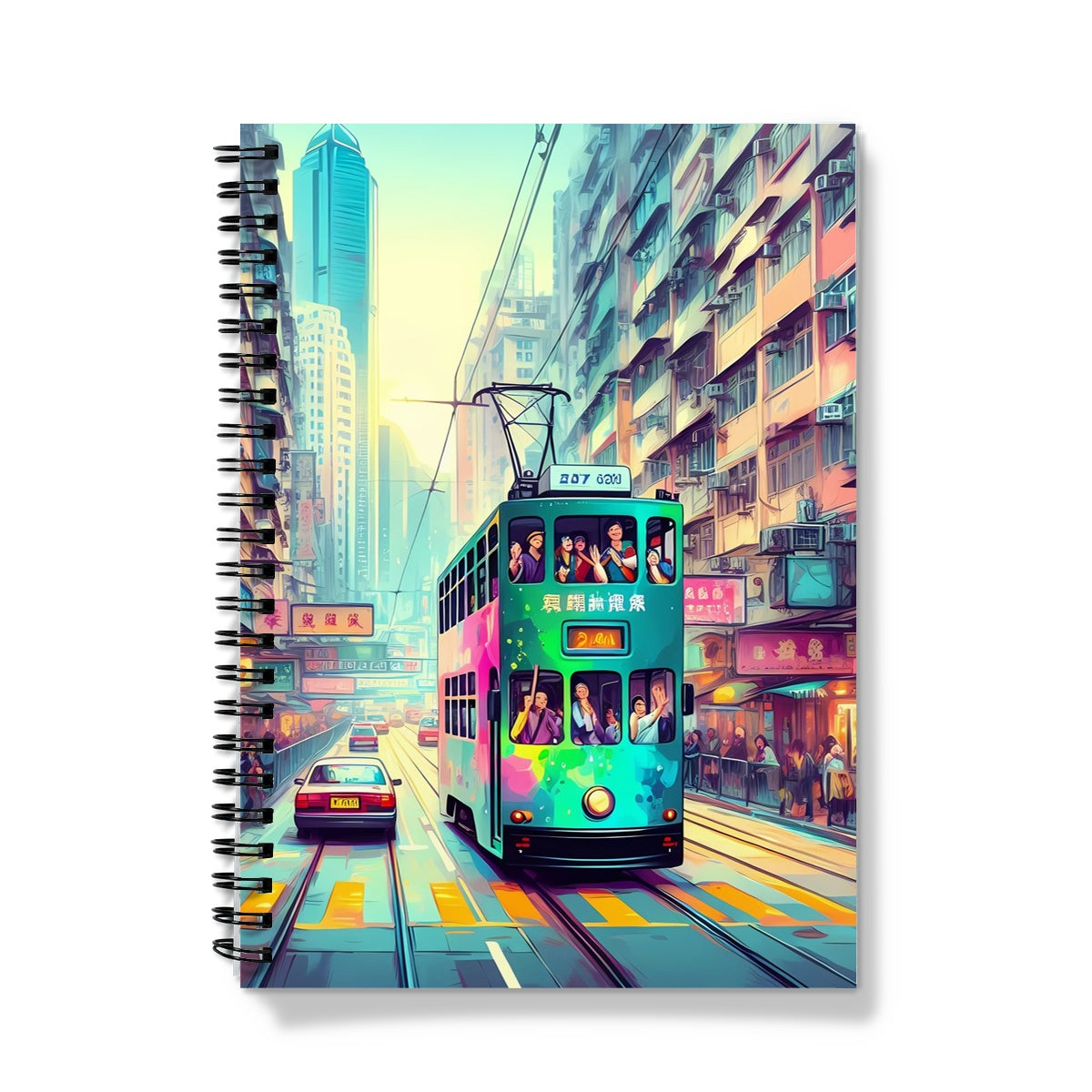 HK Rainbow Series  - Tram Notebook