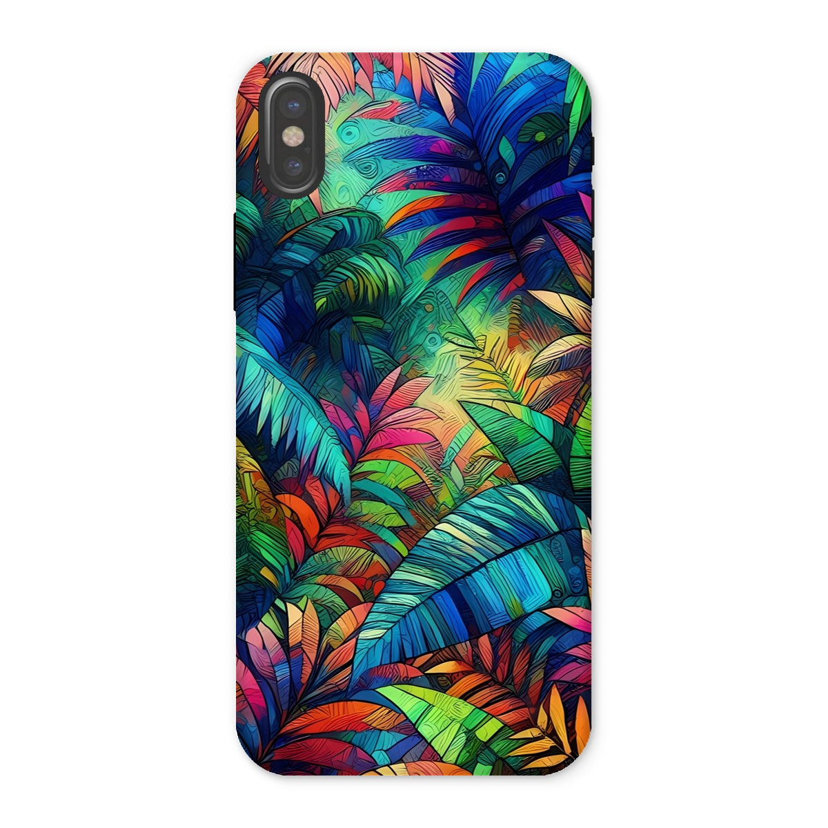 Multicolour Tropical Jungle Tough Phone Case