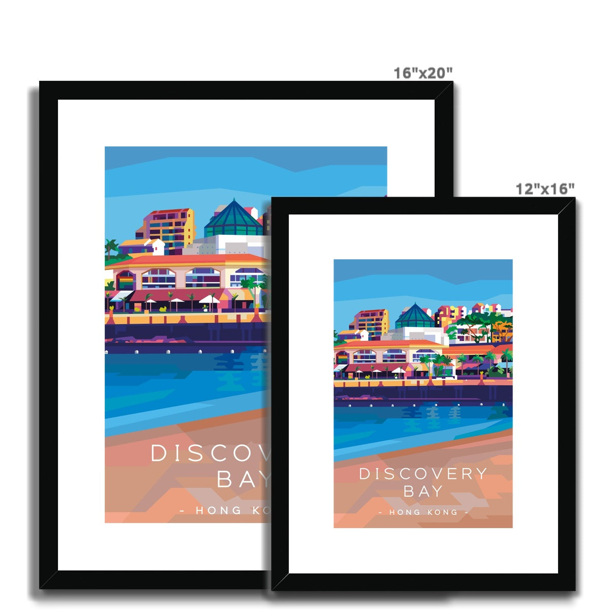 Hong Kong Travel - Discovery Bay Framed & Mounted Print
