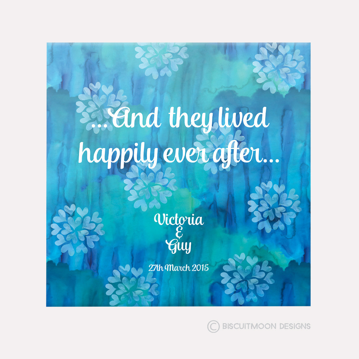 And They Lived Happily Ever After Wedding Canvas