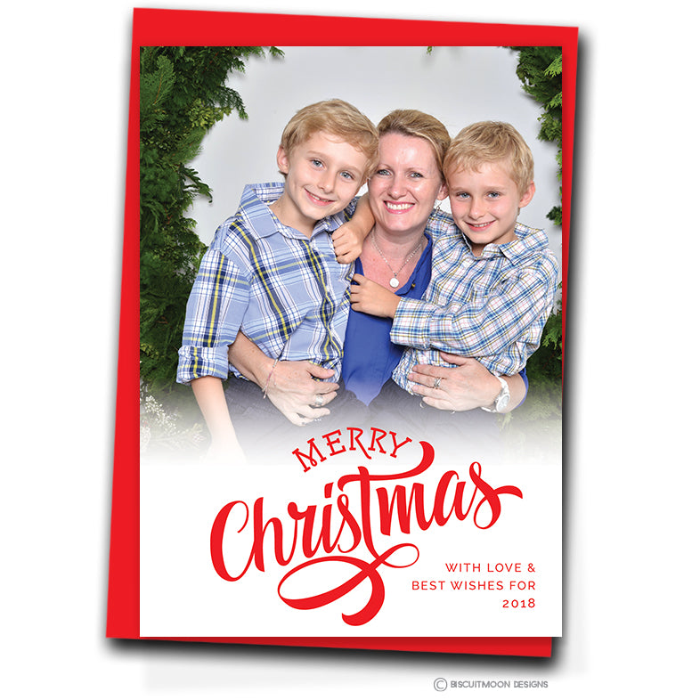 Bold Christmas Font Personalised Christmas Cards