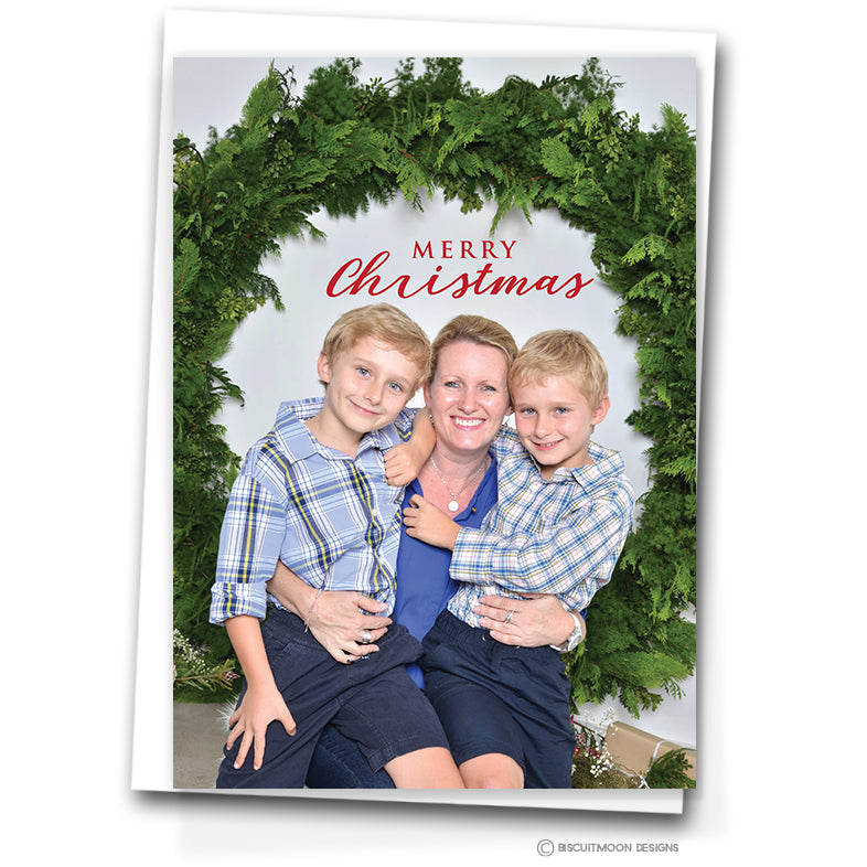 Merry Font Personalised Christmas Cards