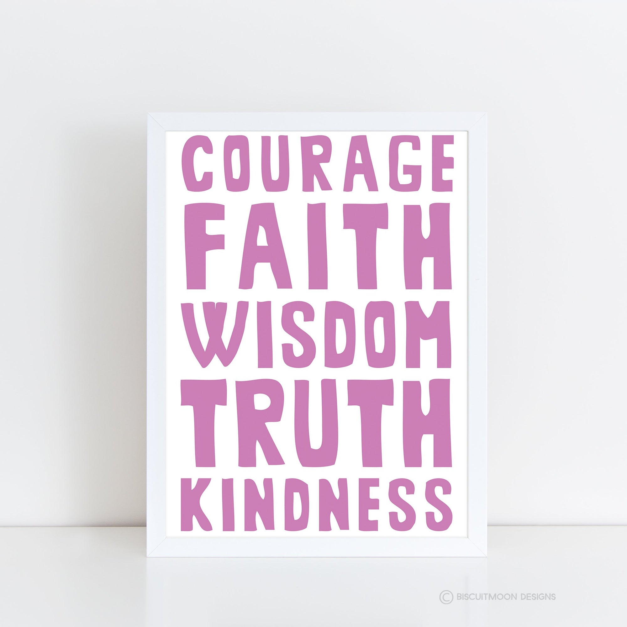 Courage & Faith Print
