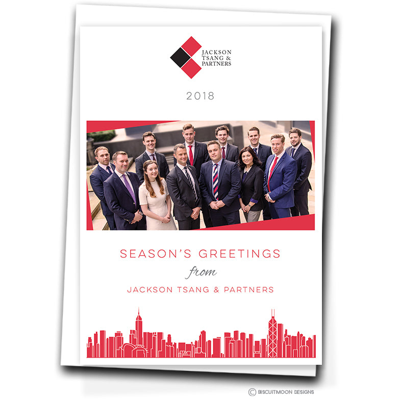 Company Image & Hong Kong Skyline Corporate Christmas Cards