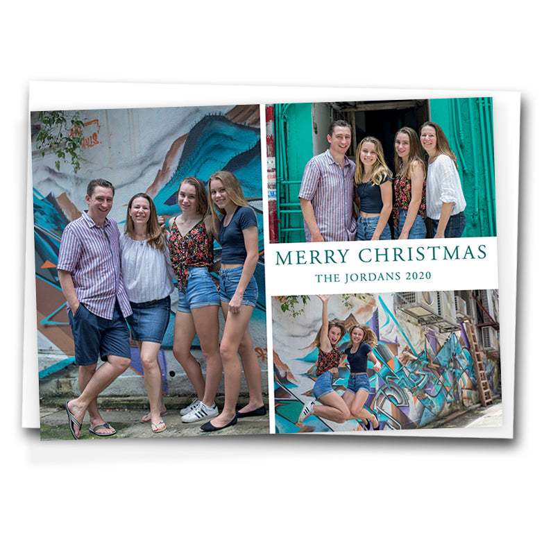 Family Montage Personalised Christmas Cards