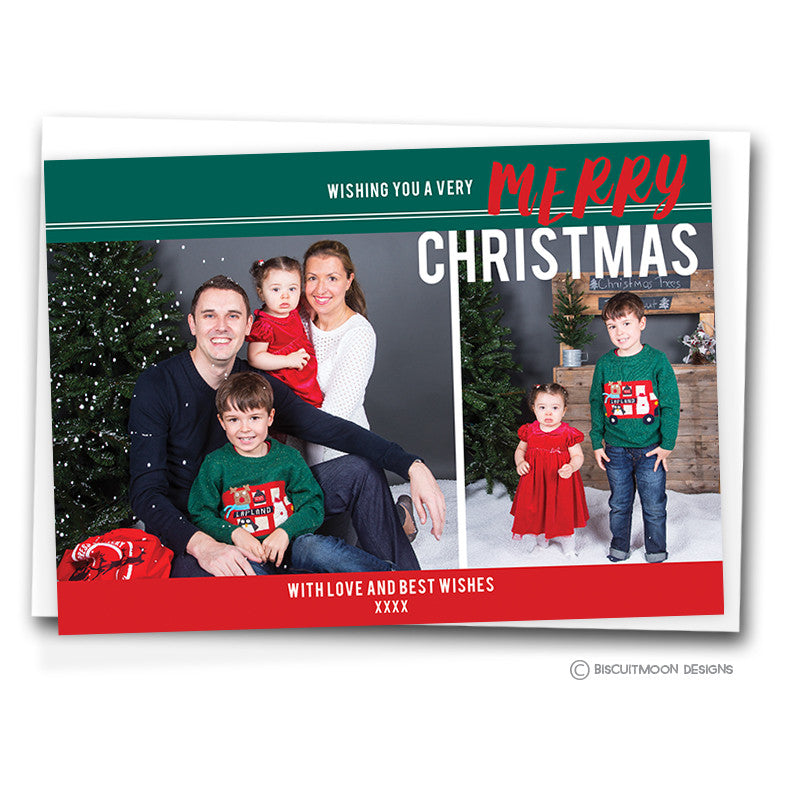 Festive Family Montage Personalised Christmas Cards