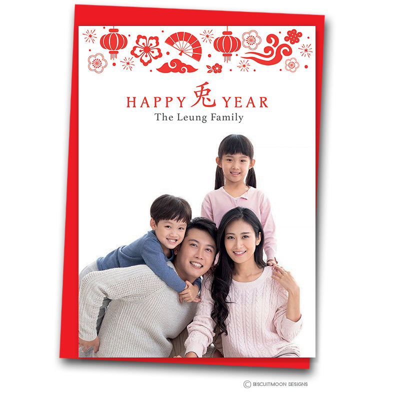 Chinese New Year "Happy Year" Cards