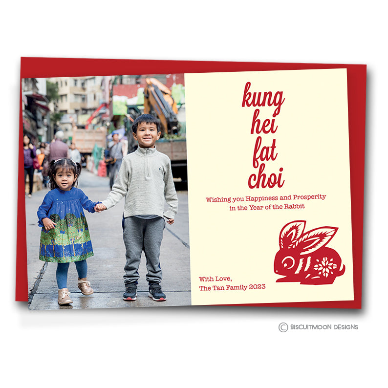 Kung Hei Fat Choi - Year of the Rabbit Chinese New Year Cards