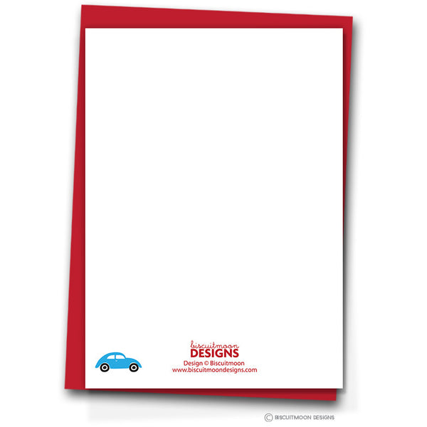 Cars Kids Personalised Notecards - Biscuitmoon Designs