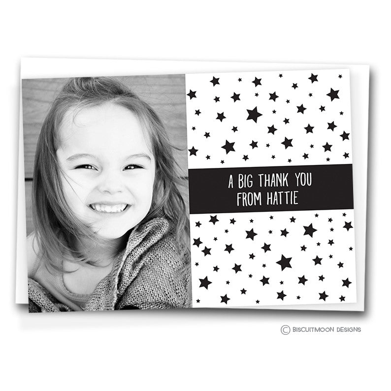 Photo and Stars Kids Personalised Notecards