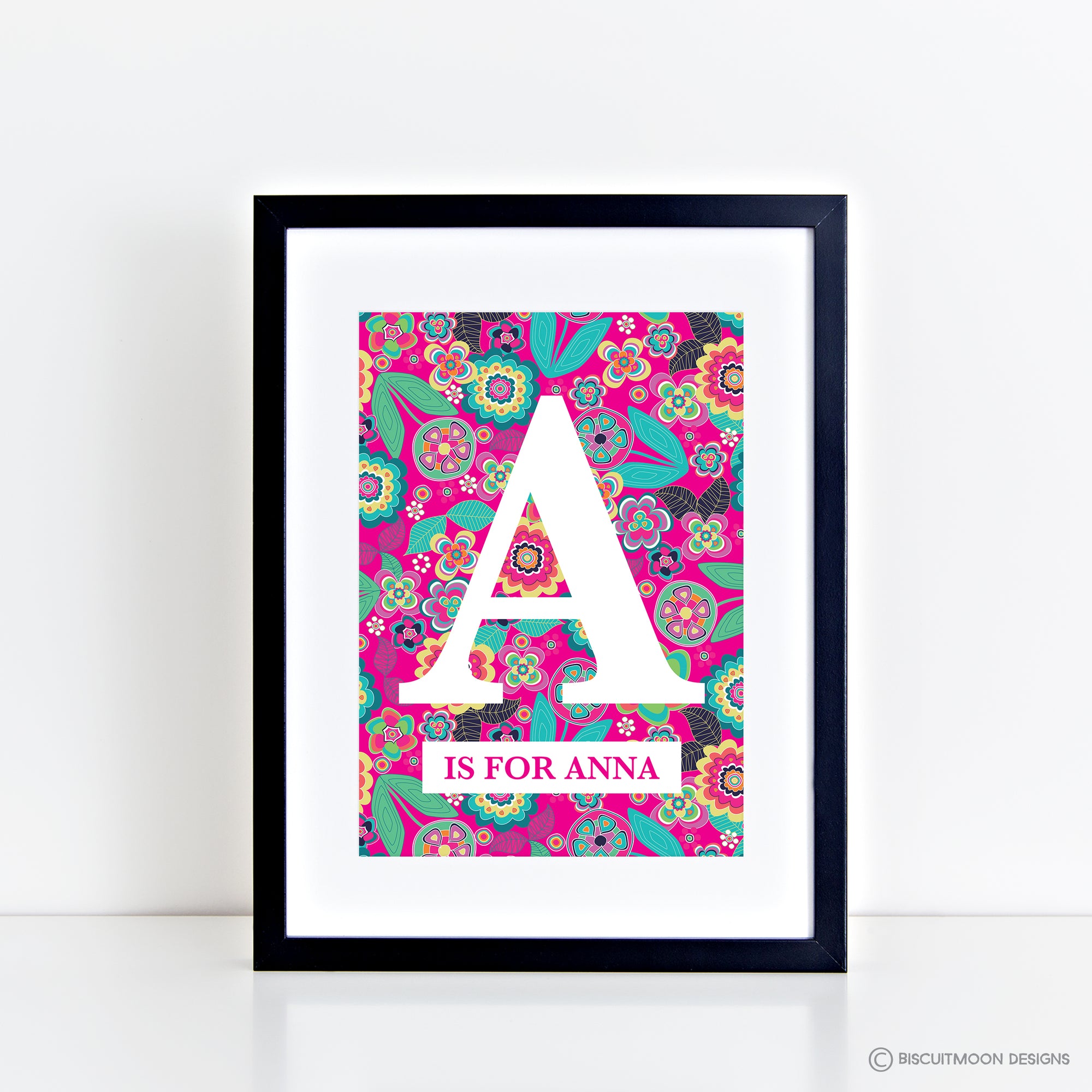 Tutti Fruiti Alphabet (Pink) Print