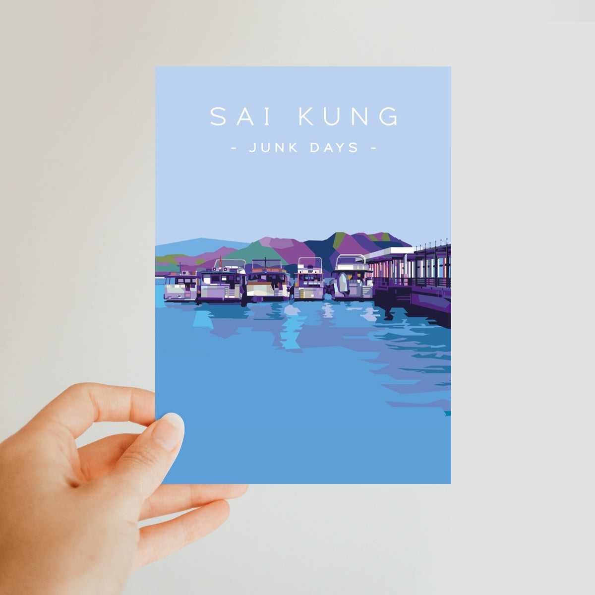 Hong Kong Travel - Sai Kung Junk Days Classic Postcard
