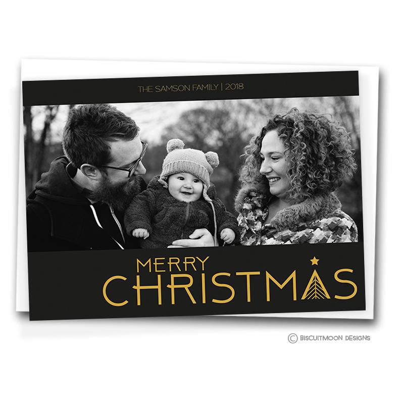 Art Deco Personalised Christmas Cards