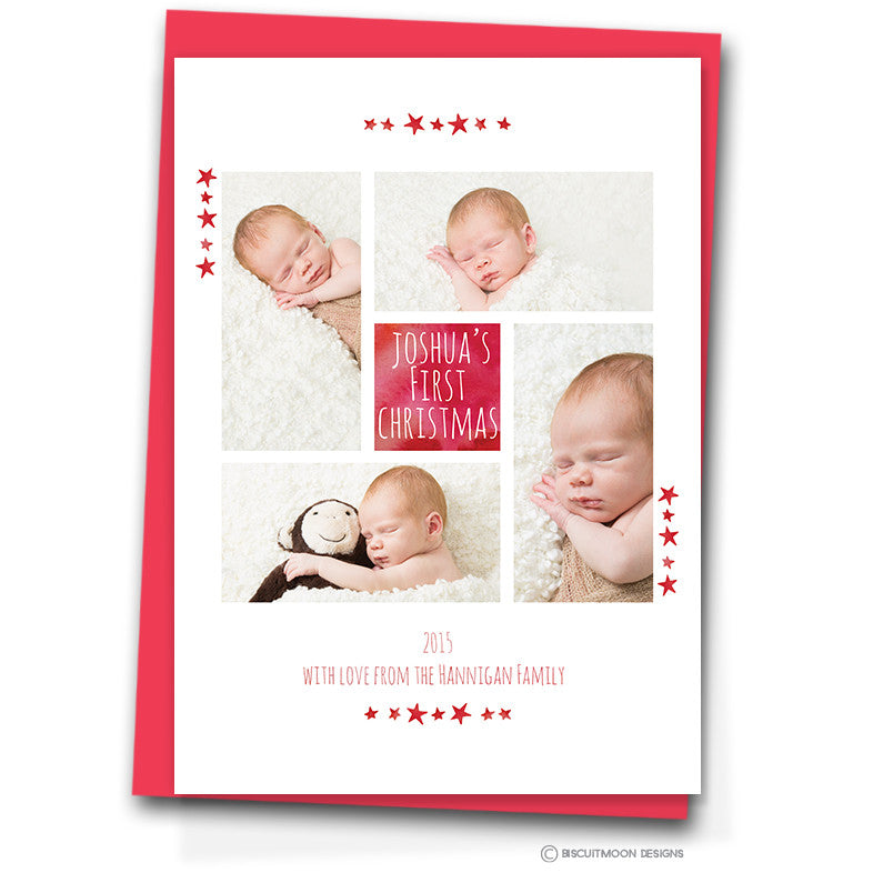 Baby's First Christmas Personalised Cards