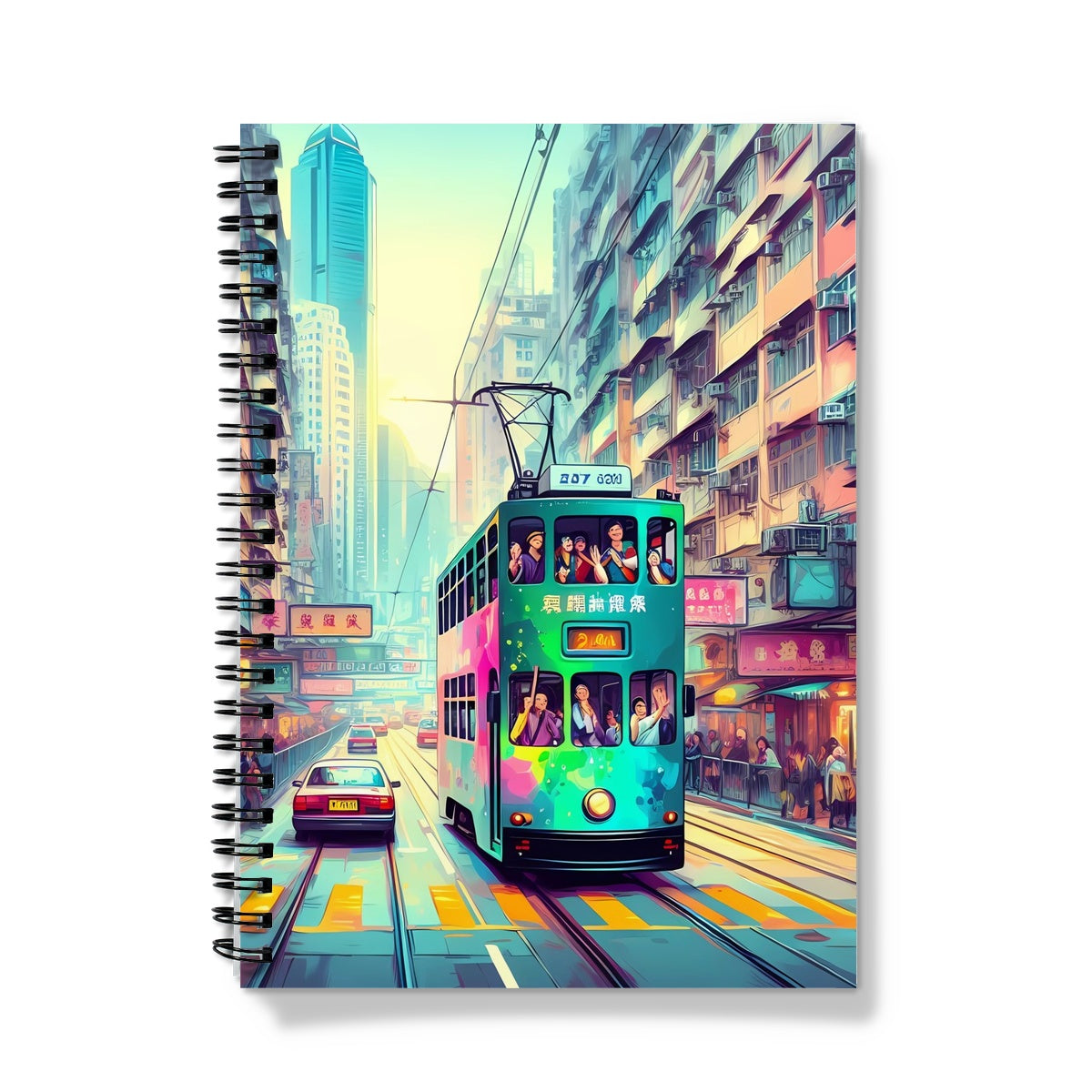 HK Rainbow Series  - Tram Notebook