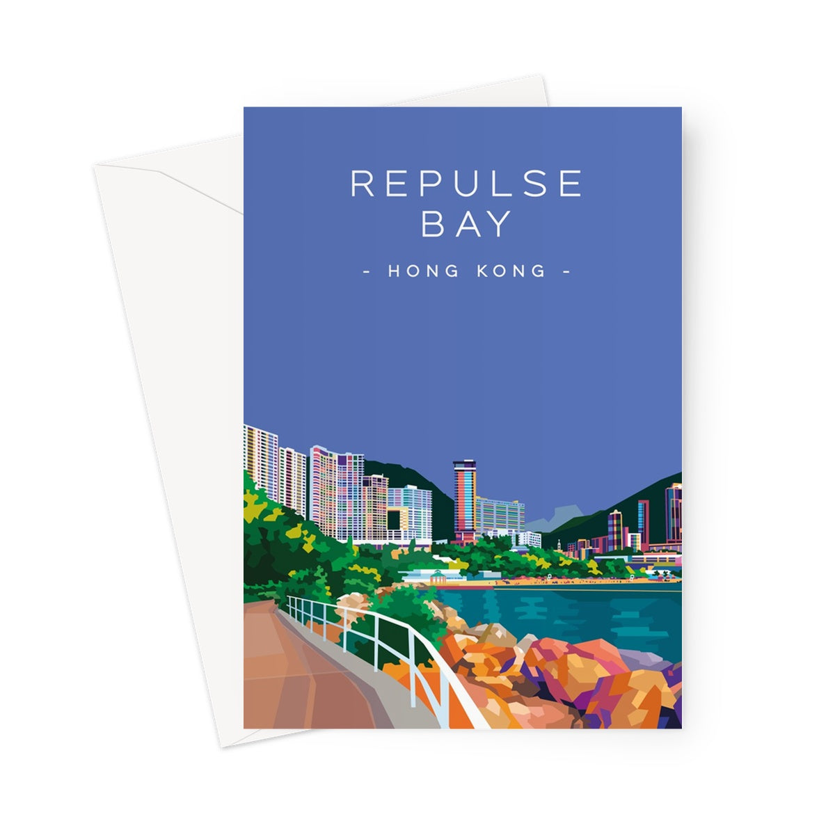Hong Kong Travel - Repulse Bay Greeting Card