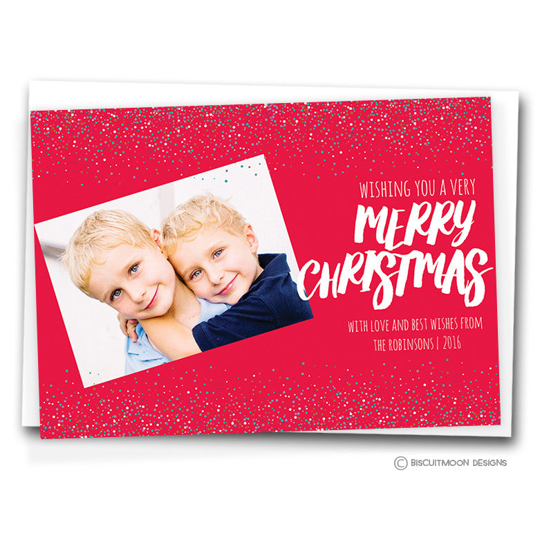 Christmas Confetti Personalised Christmas Cards