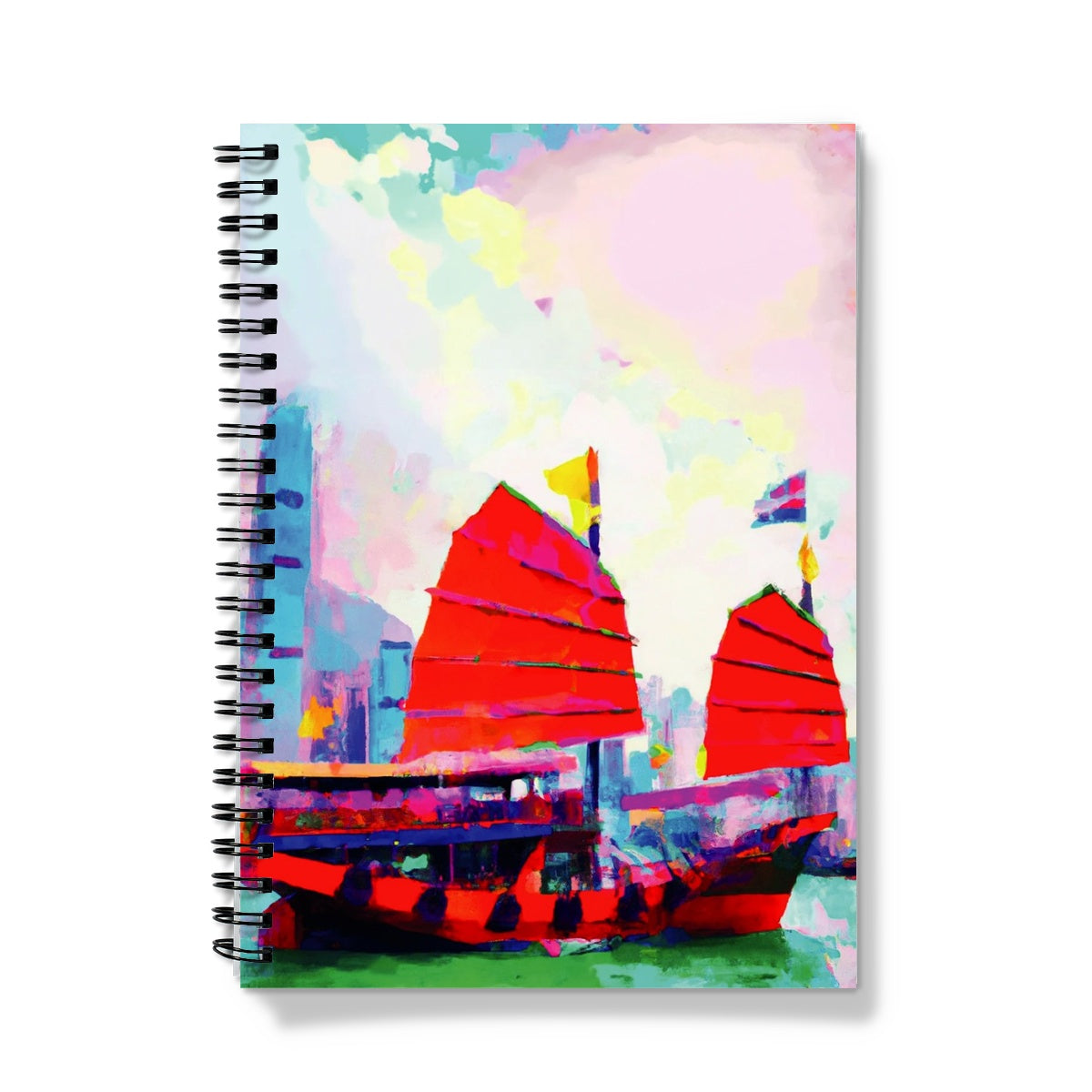 Hong Kong Impressions Chinese Junk (2) Notebook