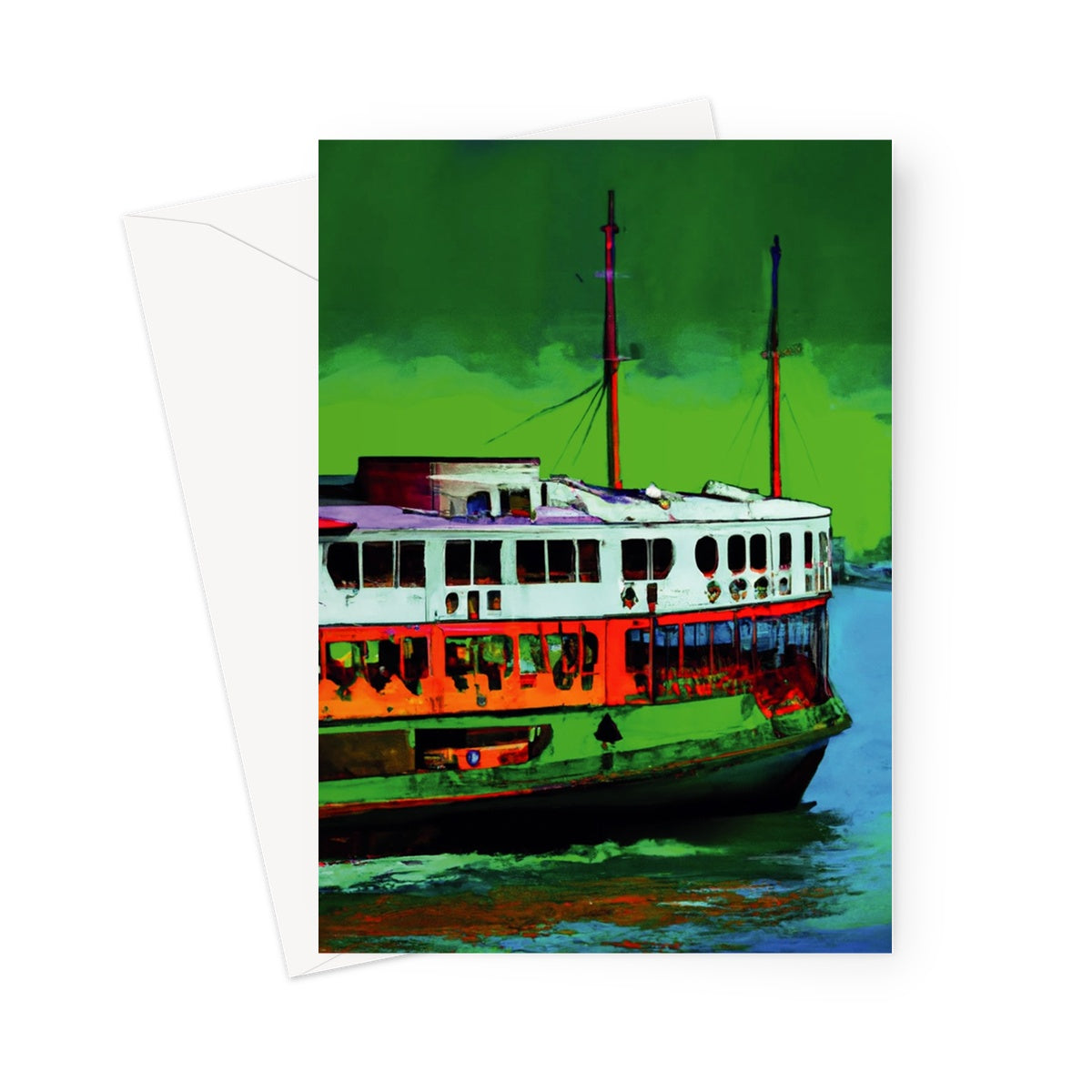 Hong Kong Impressions - Star Ferry Greeting Card