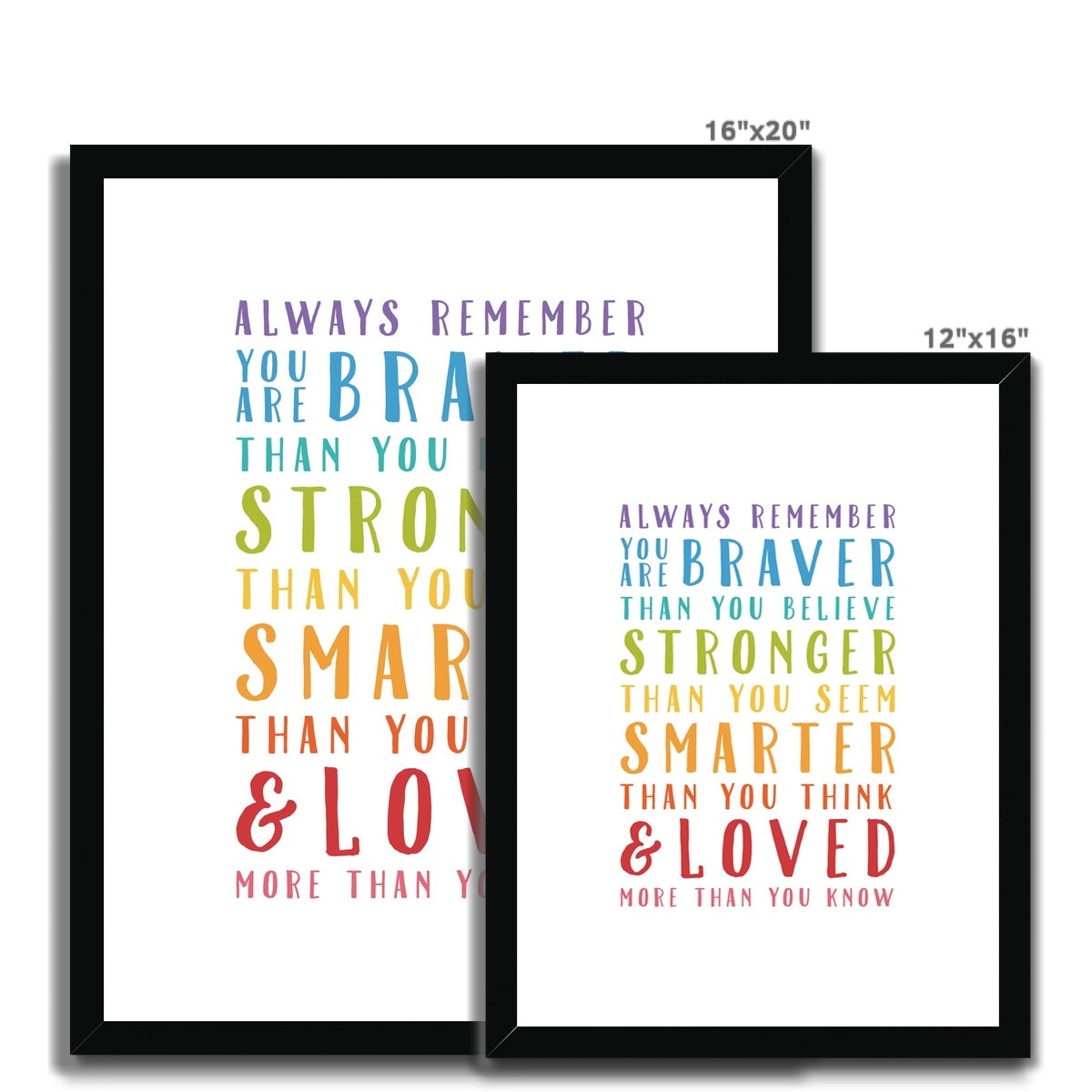 Always Remember You Are Braver Framed & Mounted Print
