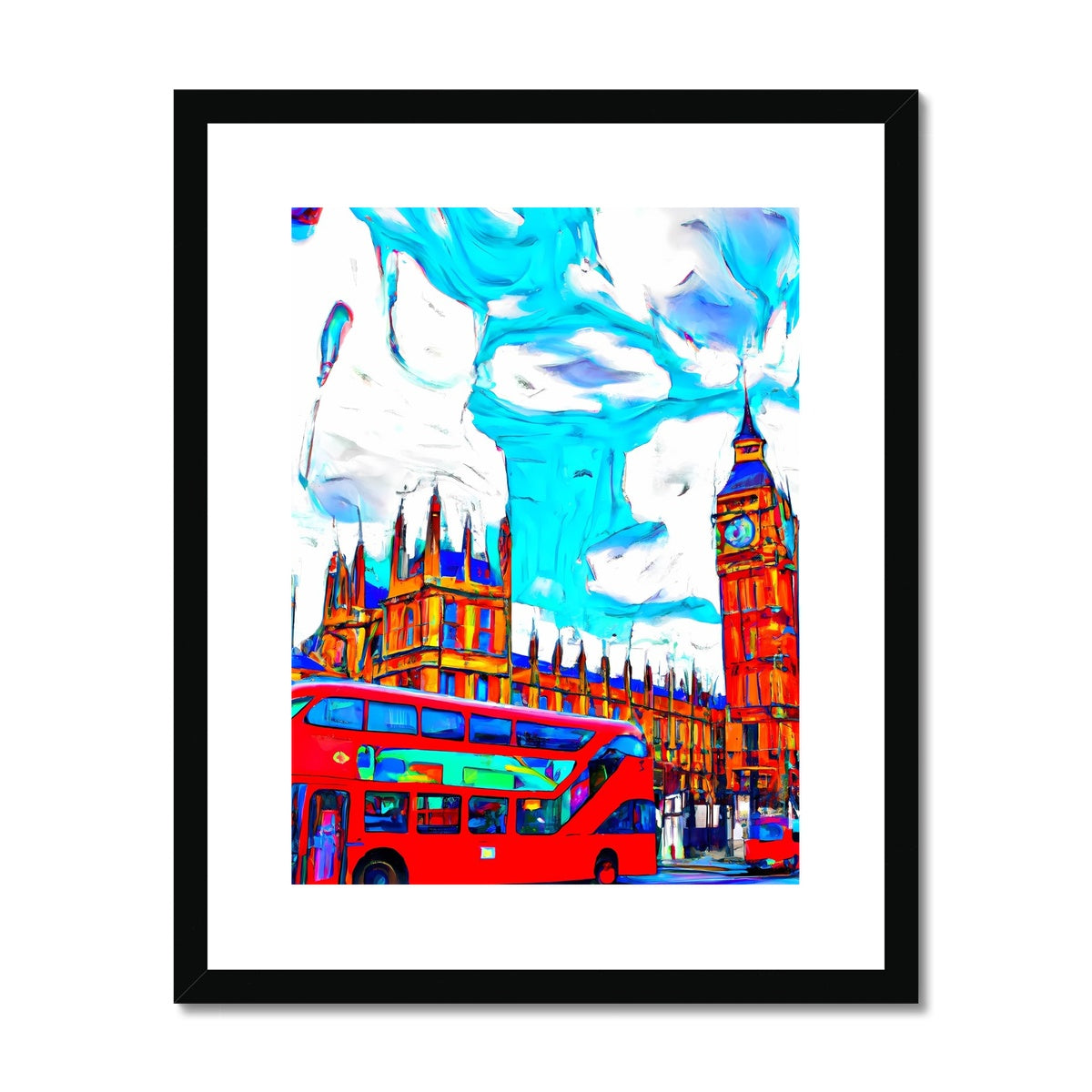 British Impressions - London Houses of Parliament Framed & Mounted Print