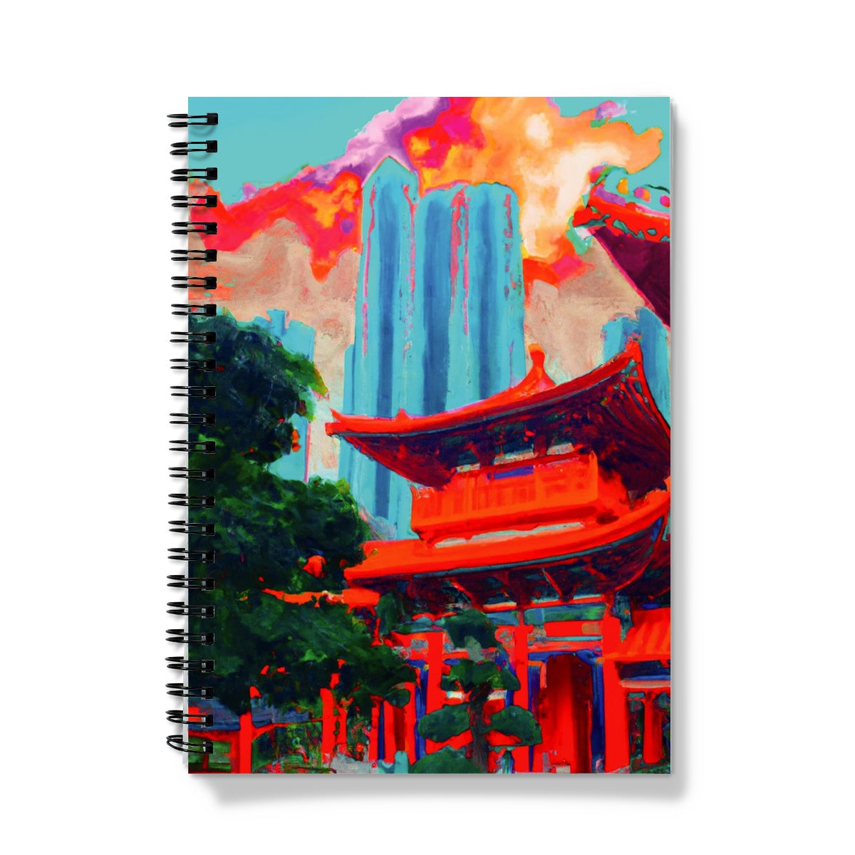 Hong Kong Impressions Chinese Temple Notebook