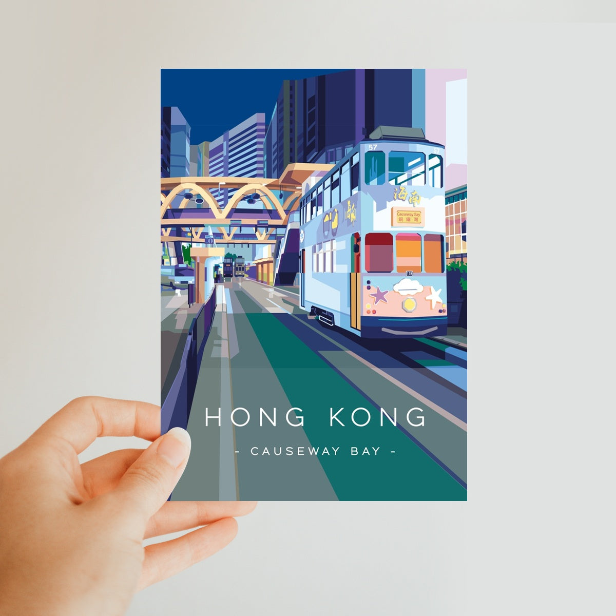 Hong Kong Travel - Causeway Bay  Classic Postcard