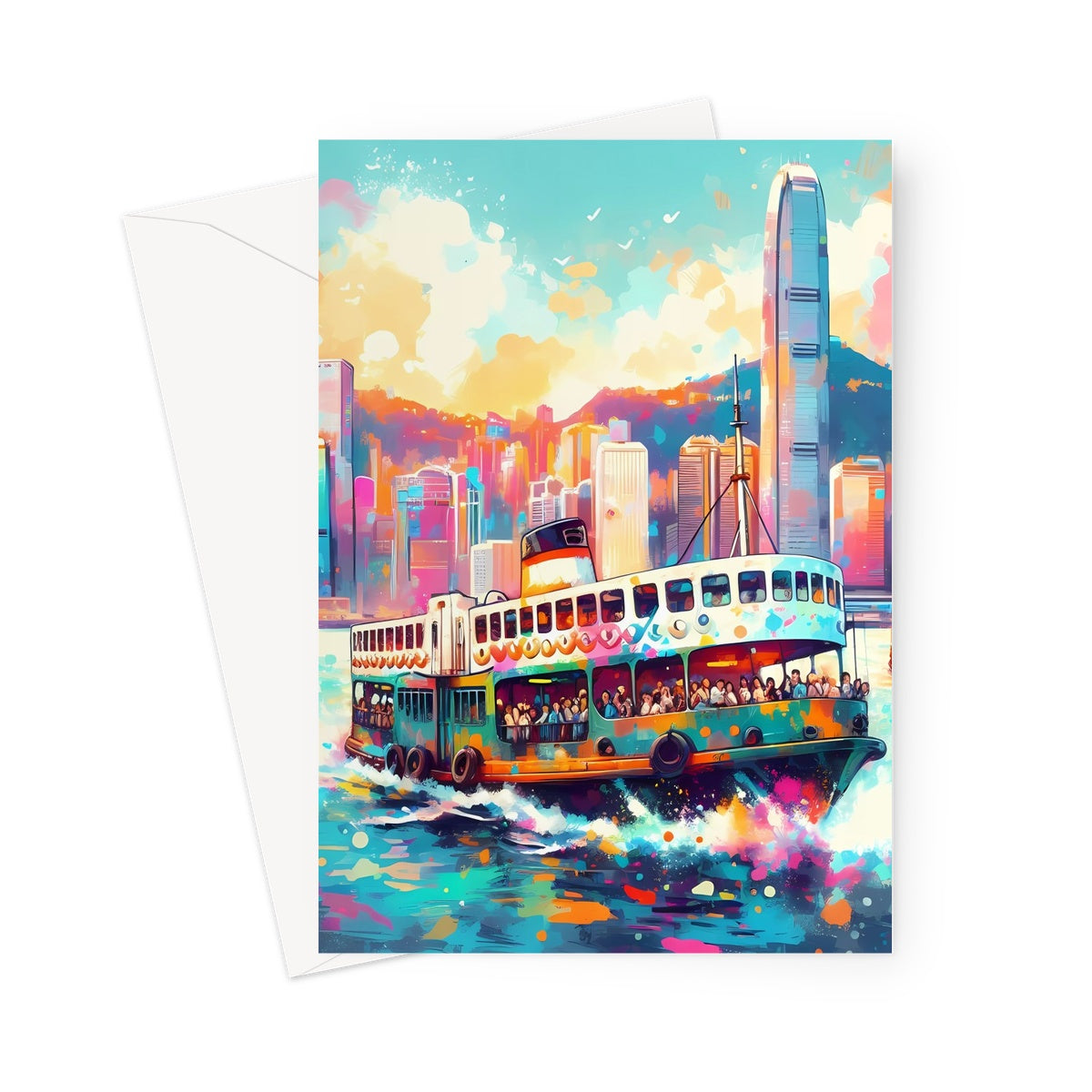HK Rainbow Series - Star Ferry Greeting Card
