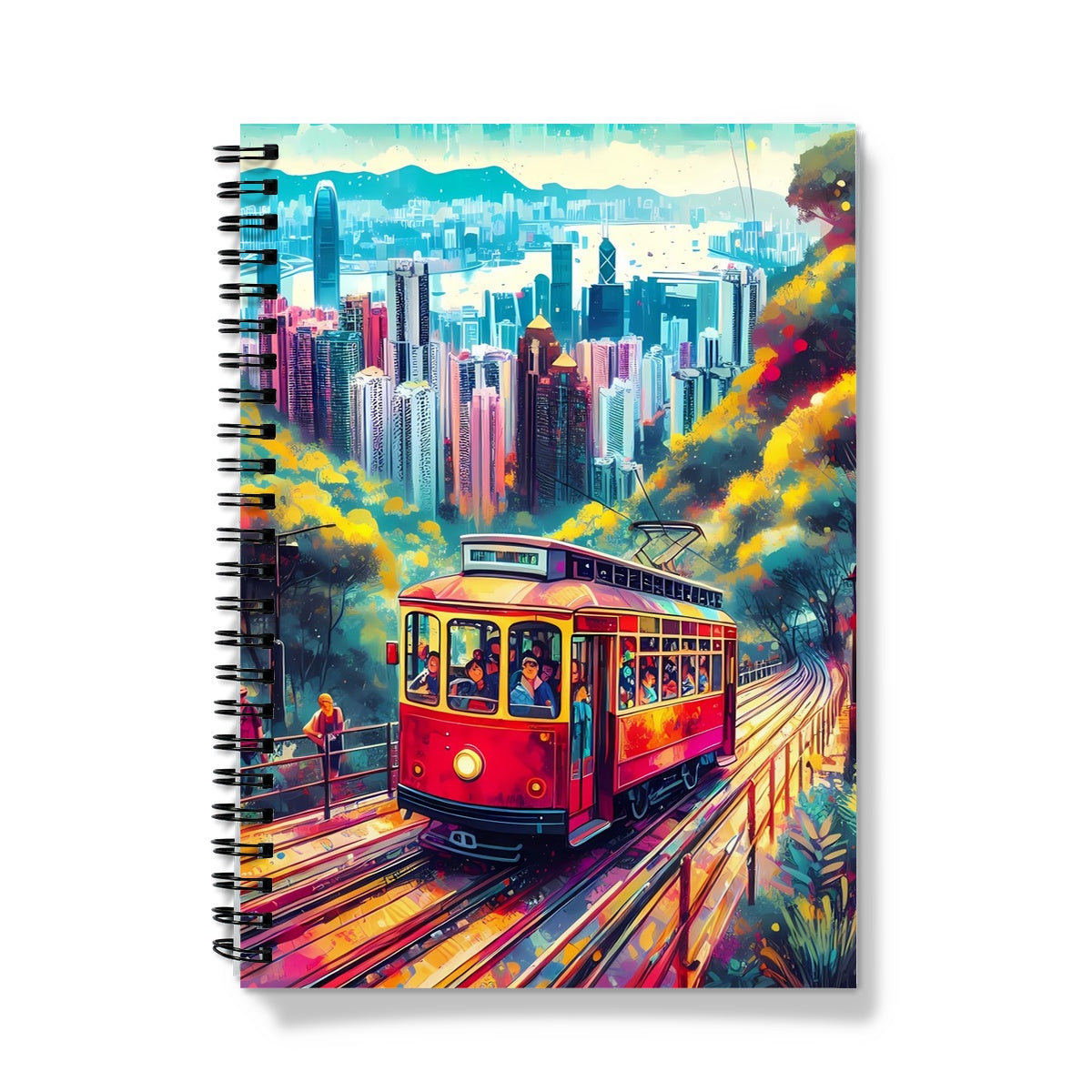 HK Rainbow Series - Peak Tram Notebook