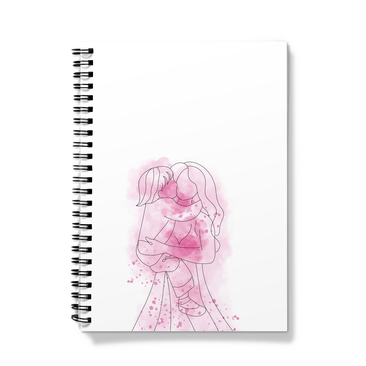 Mother and Child Line Drawing Notebook