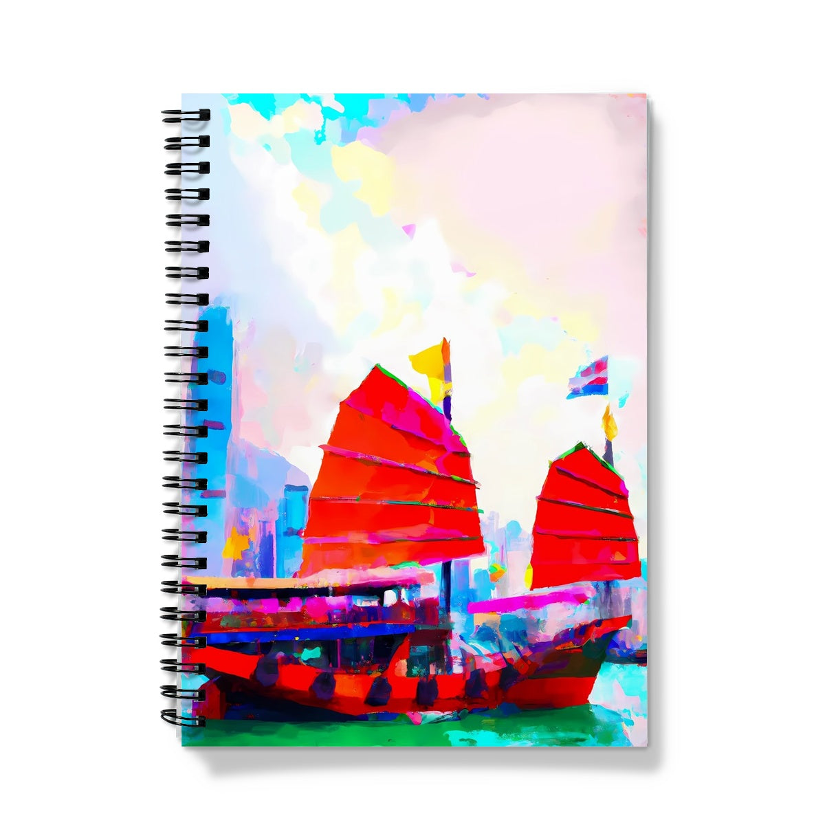 Hong Kong Impressions - Chinese Junk (2) Notebook