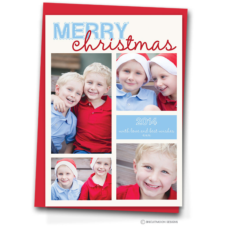 Merry Montage Personalised Christmas Cards