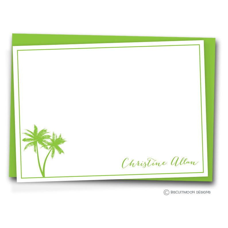 Tropical Palm Correspondence Cards