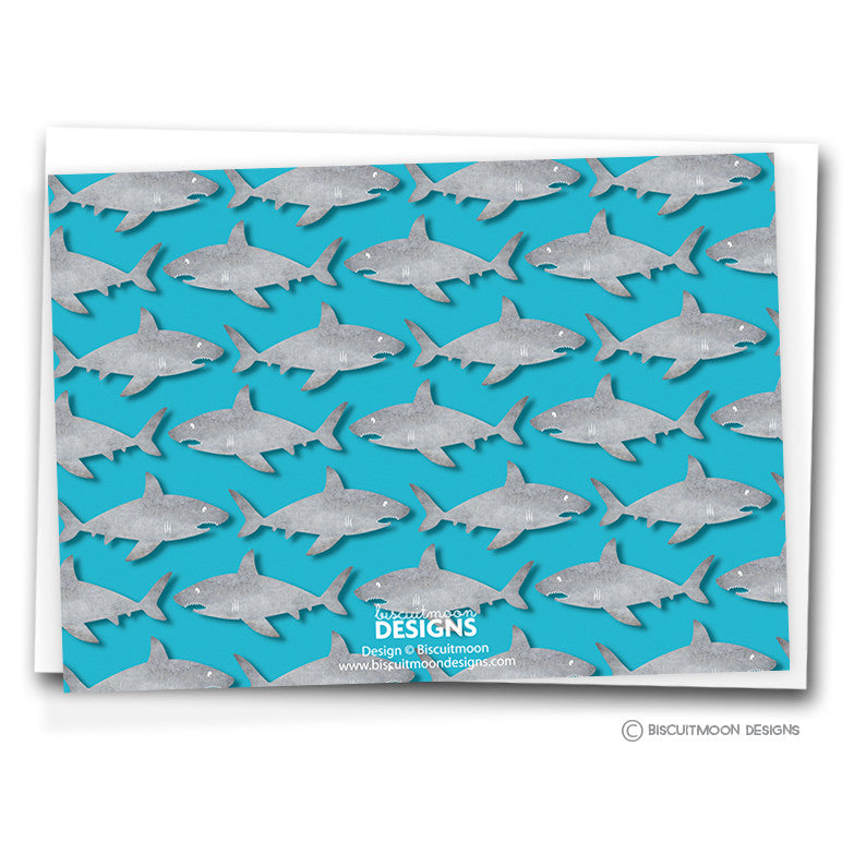 Hungry Shark Kids Personalised Notecards